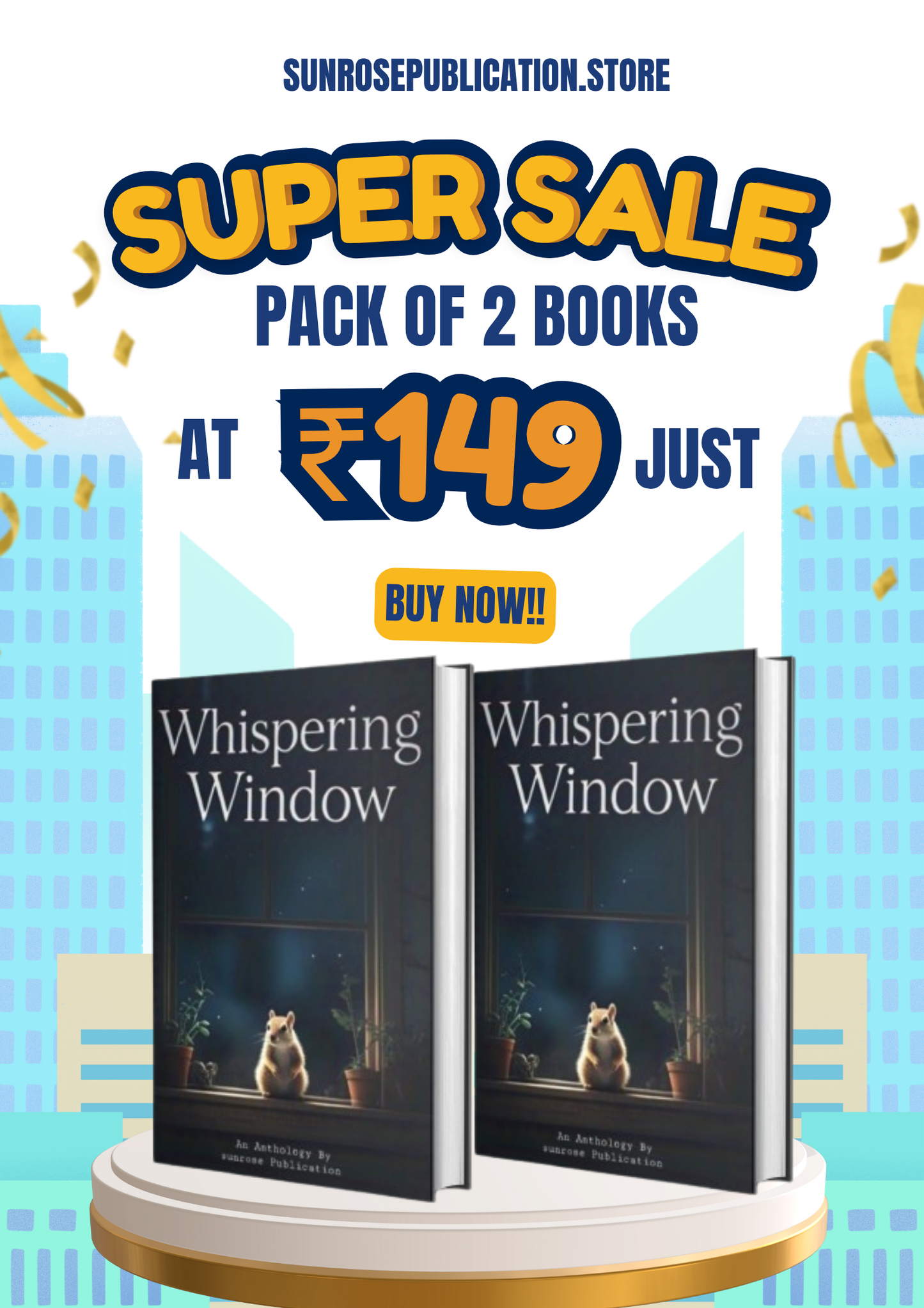 WHISPERING WINDOW PACK OF 2 BOOK 📚