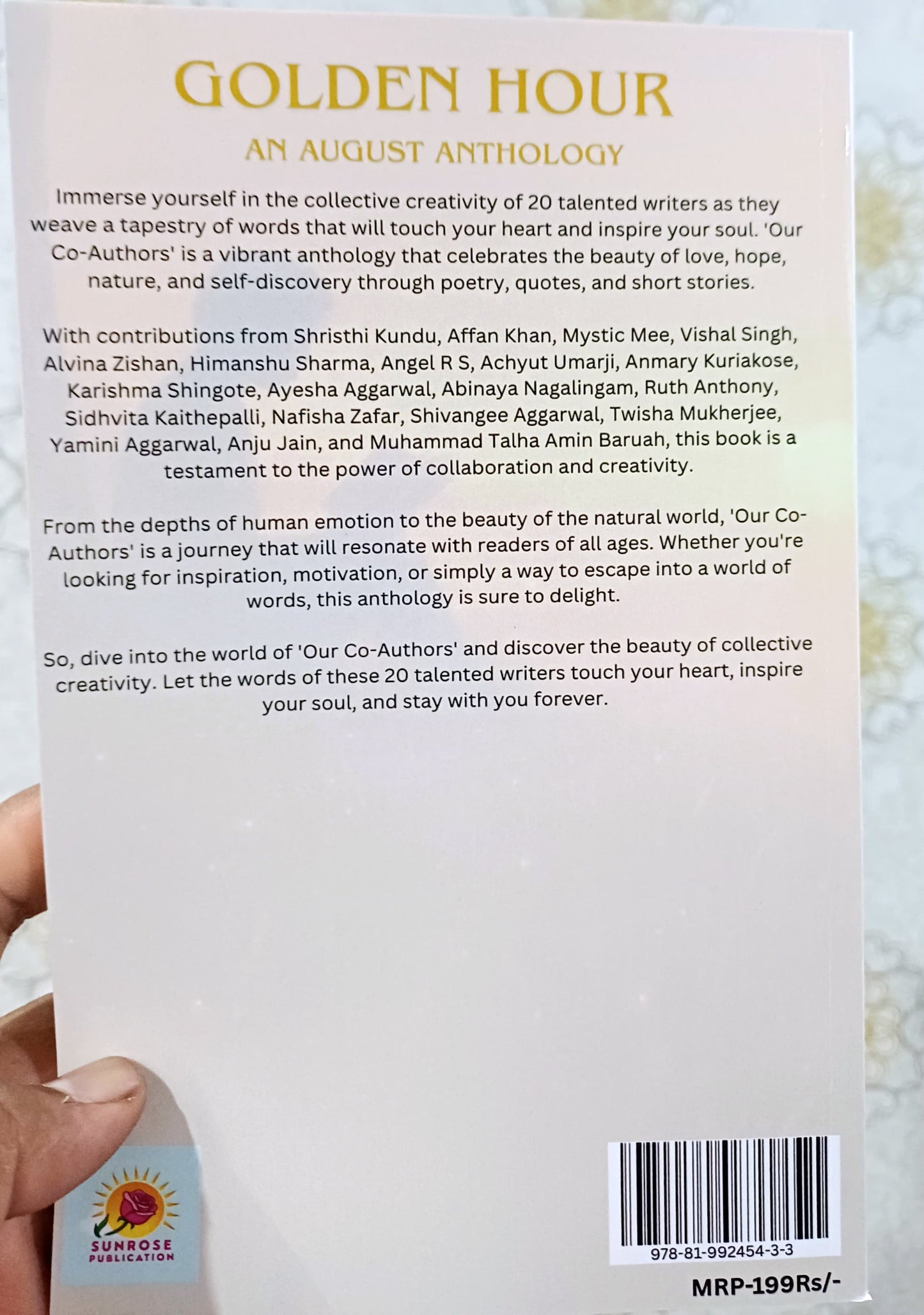 GOLDEN HOUR: AN AUGUST ANTHOLOGY