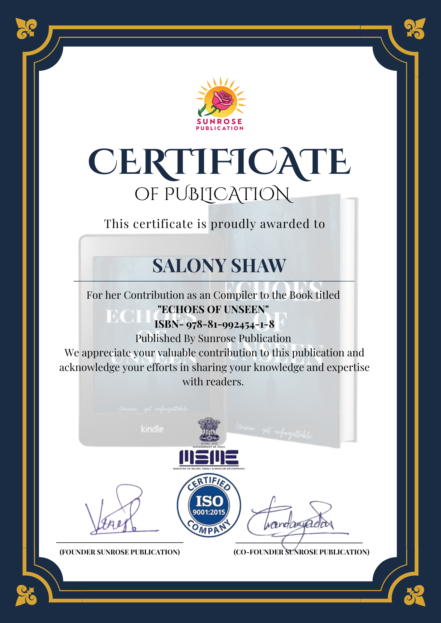 ECHOES OF UNSEEN AUTHOR KIT